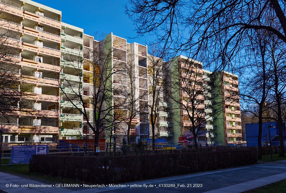 21.02.2023 -  Mega-Sanierung in der Kurt-Eisner-Straße in Neuperlach